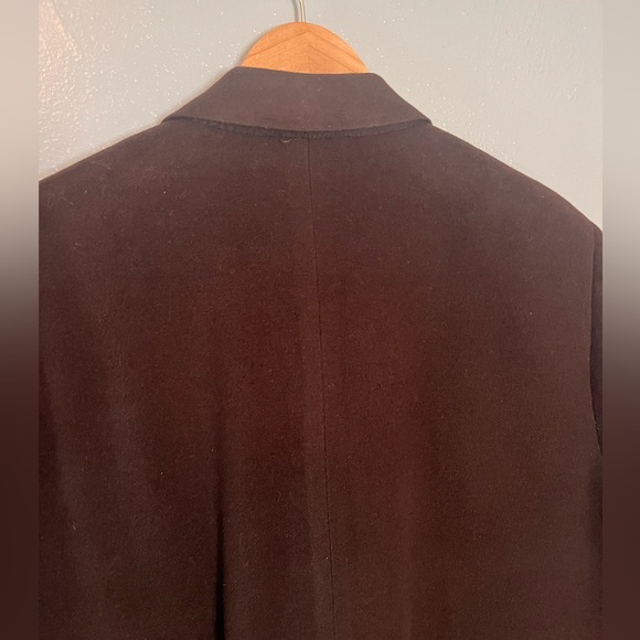 Continental Cashmere LTD NewYork Hand Tailored Duster Length Coat Med/LargeBrown - Picture 3 of 14